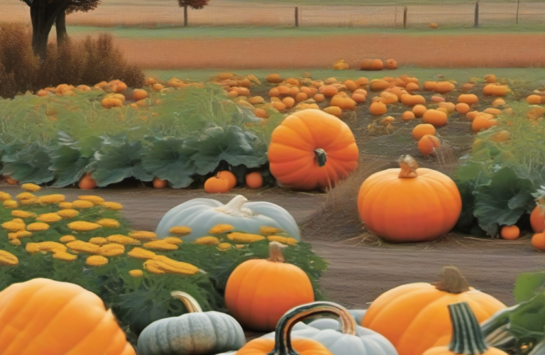 A field of pumpkins. Copyright: Easy Southern Cooking 2023